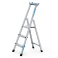 Zarges genietete Stehleiter, eloxiert XLstep S 3 Stufen