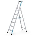 Zarges genietete Stehleiter, eloxiert XLstep S 6 Stufen