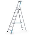 Zarges genietete Stehleiter, eloxiert XLstep S 7 Stufen