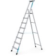Zarges genietete Stehleiter, eloxiert XLstep S 8 Stufen