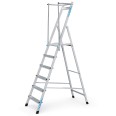 Zarges Plattformleiter ZAP Neo S mit klappbarem Handlauf 6 Stufen
