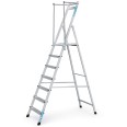 Zarges Plattformleiter ZAP Neo S mit klappbarem Handlauf 7 Stufen