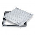 Zarges Aluminium Schachtabdeckung mit verzinkter Stahldeckplatte 800 mm x 800 mm-small
