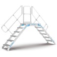 Zarges Überstieg 45° 600mm Stufenbreite 4 Stufen