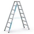 Zarges gebördelte Stehleiter, eloxiert Saferstep B 2x7 Stufen-small