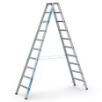 Zarges gebördelte Stehleiter, eloxiert Saferstep B 2x10 Stufen-small