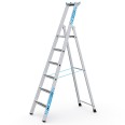 Zarges gebördelte Stehleiter Saferstep S eloxiert 6 Stufen-small