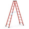 Zarges Vollkunststoff-Sprossen-Stehleiter EFA B 2x8 Sprossen