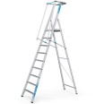 Zarges Stufenleiter ZAP Safemaster S mit großer Plattform 9 Stufen