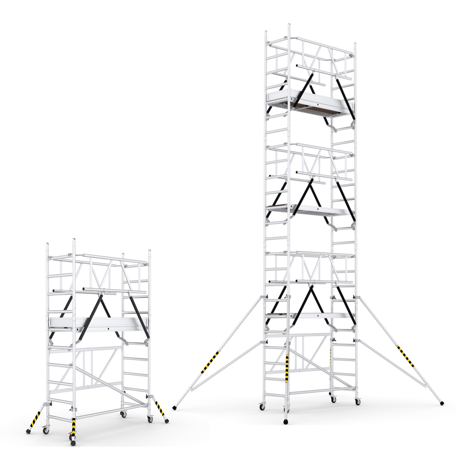 ABS Klapp-Roll-Arbeitsbühne (Pro) mit 3,86m & 8,07m Arbeitshöhe