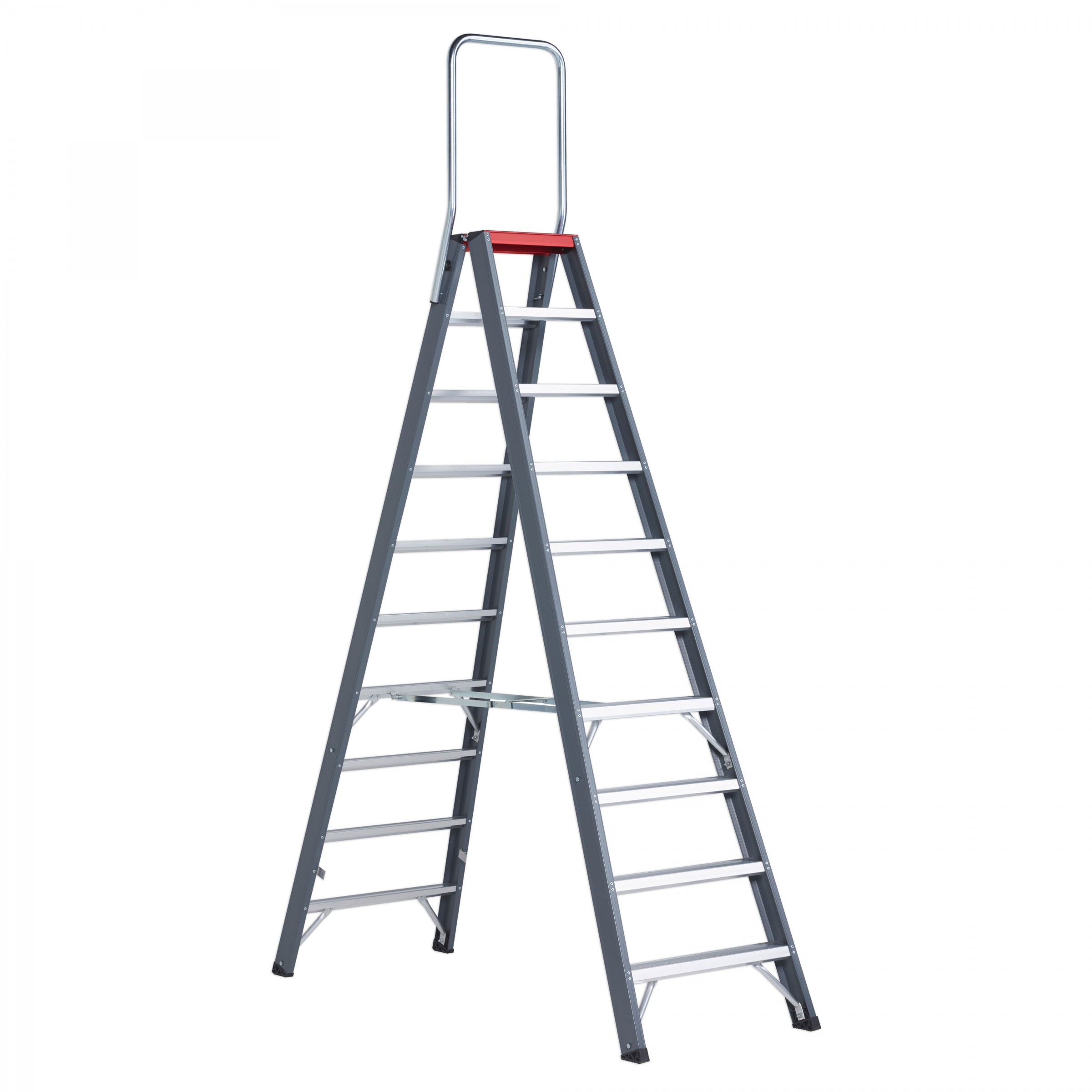 Altrex Falco beidseitig begehbare Stufenleiter FDO 10 Stufen mit Bügel