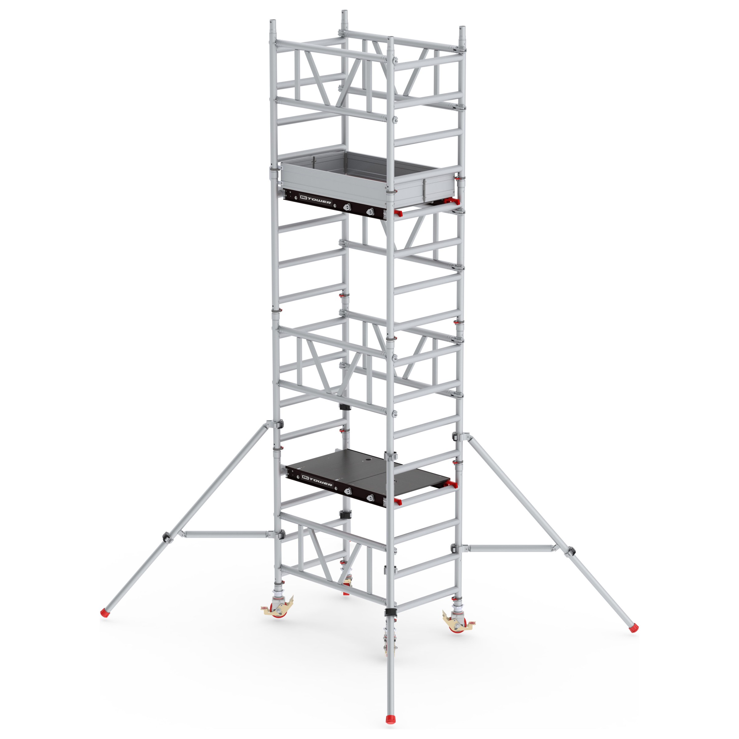 Altrex MiTower 1-Personen-Gerüst Aluminium mit Fiber-Deck Plattform 0,75x1,27m 5,20m AH