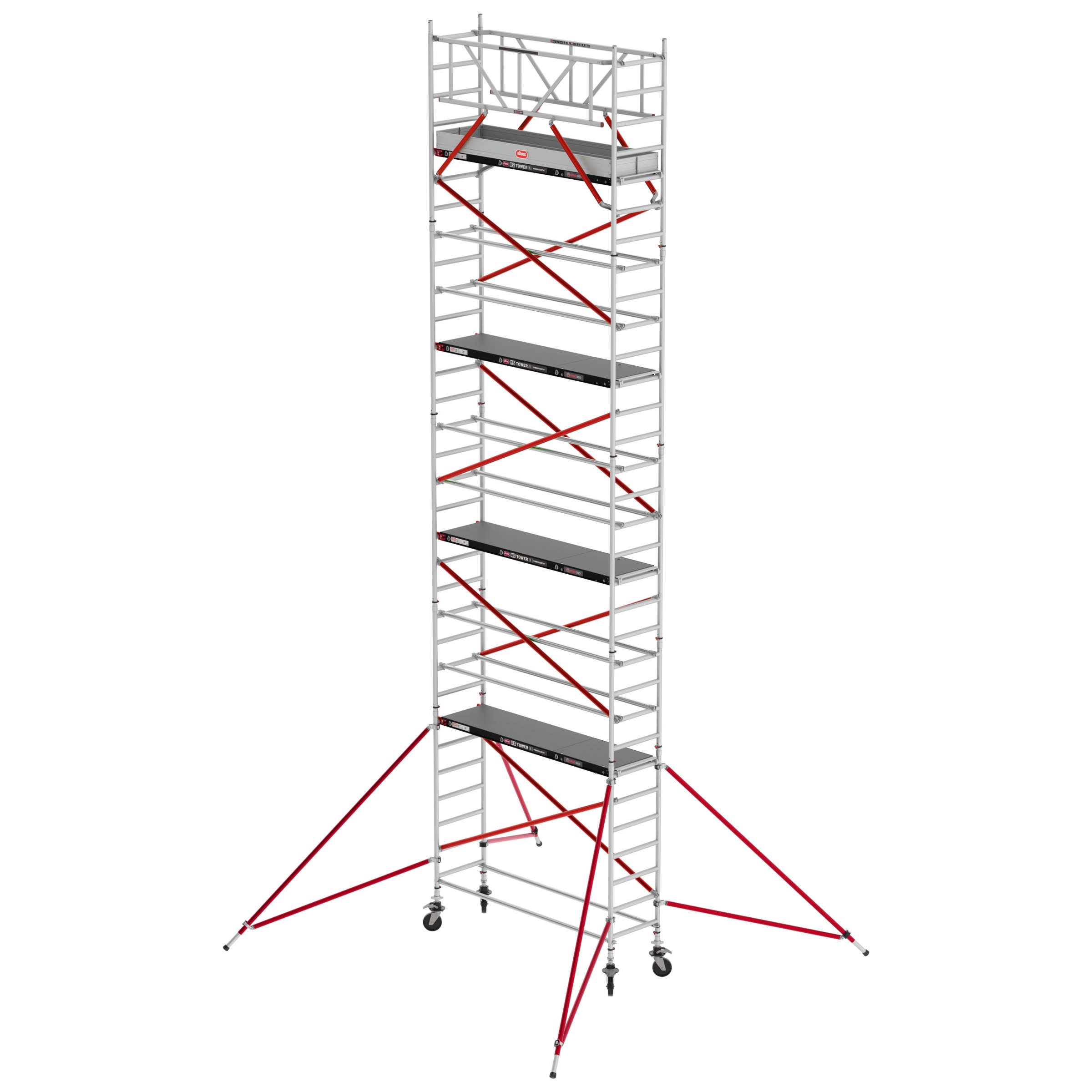 Altrex Fahrgerüst RS Tower 51 Aluminium mit Fiber-Deck Plattform 10,20m AH schmal 0,75x3,05m