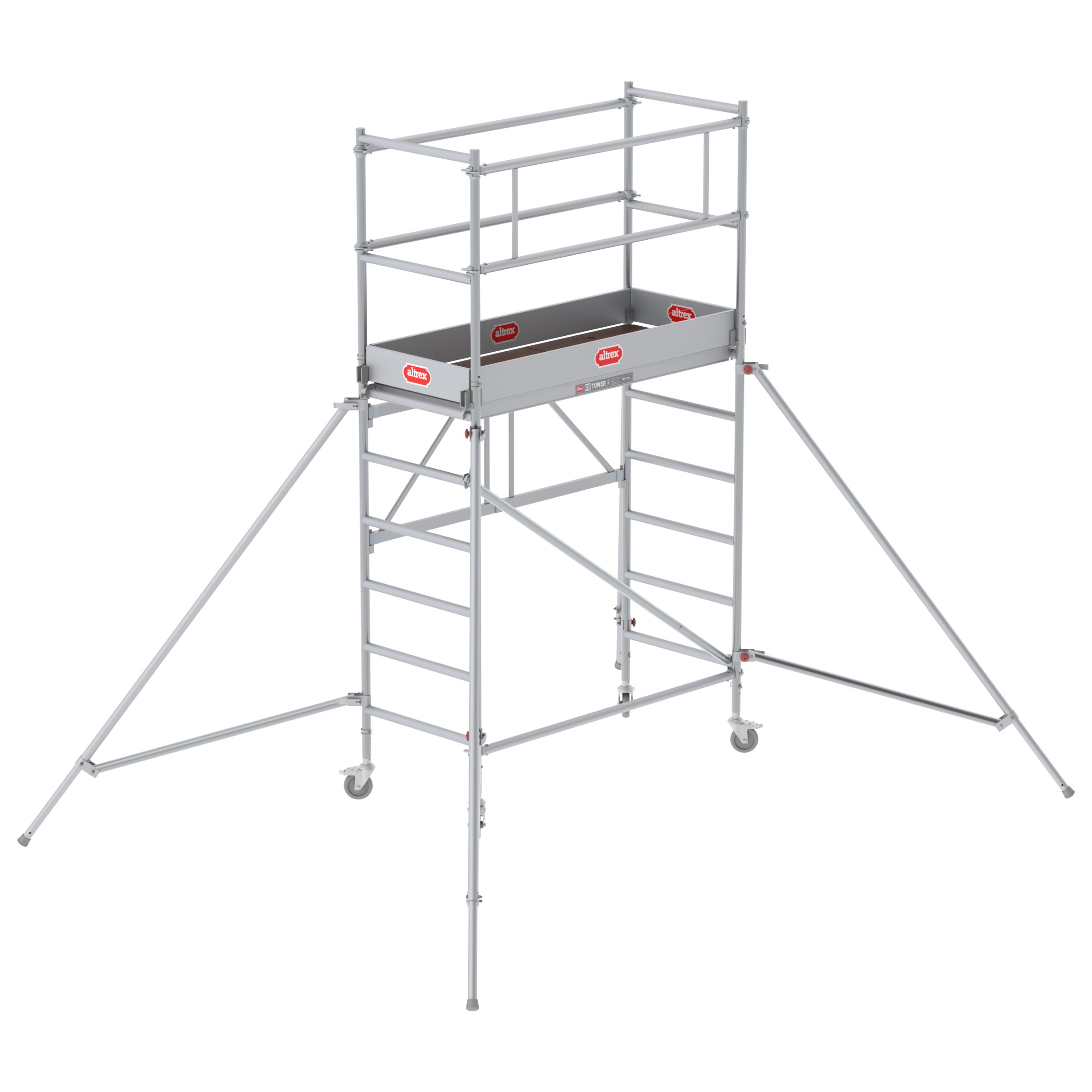 Altrex Klappgerüst RS Tower 34 Aluminium 0,75x1,65m schmal 3,80m Arbeitshöhe