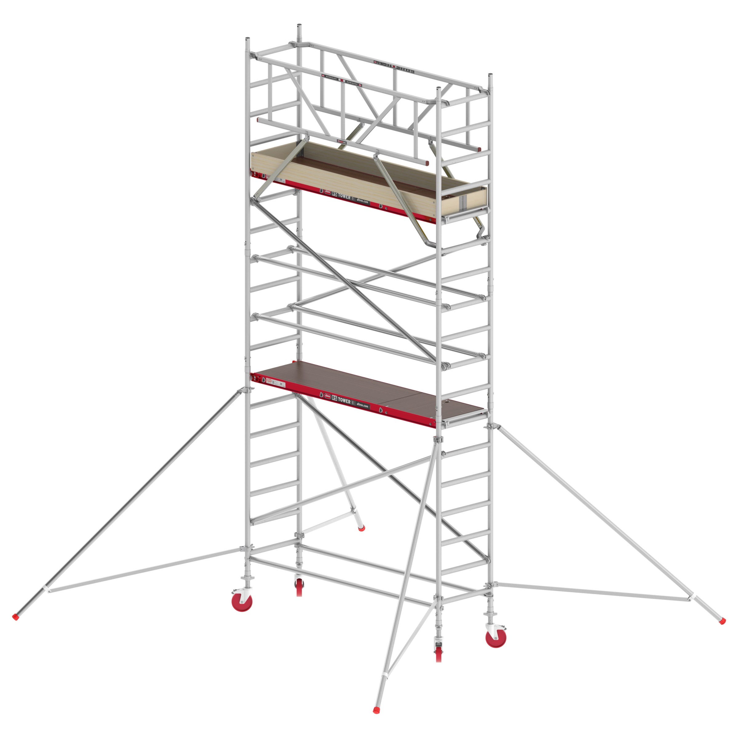 Altrex Fahrgerüst RS Tower 41 Alu mit Holz-Plattform 6,20m AH breit 0,75x2,45m