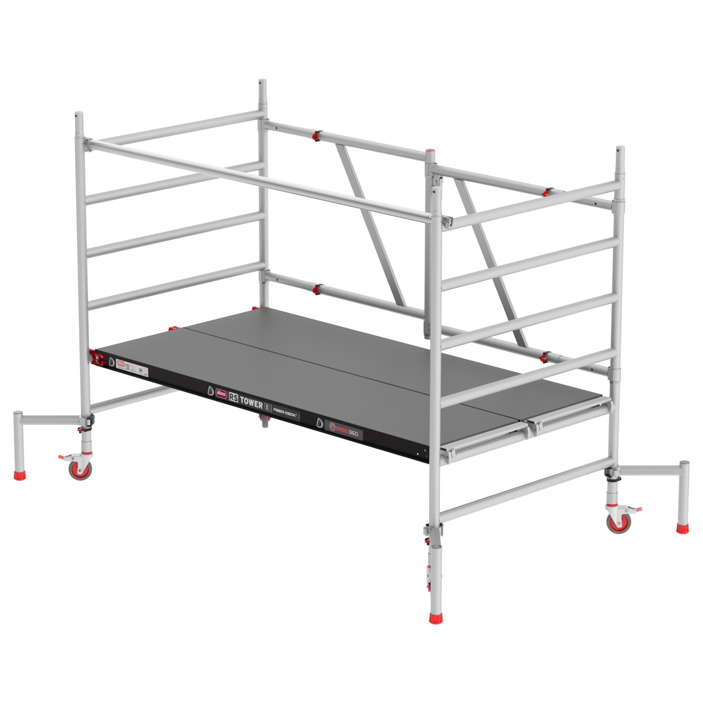 Altrex RS Tower 55 ohne Safe-Quick® 3,0m Arbeitshöhe Holz-Plattform 2,45m