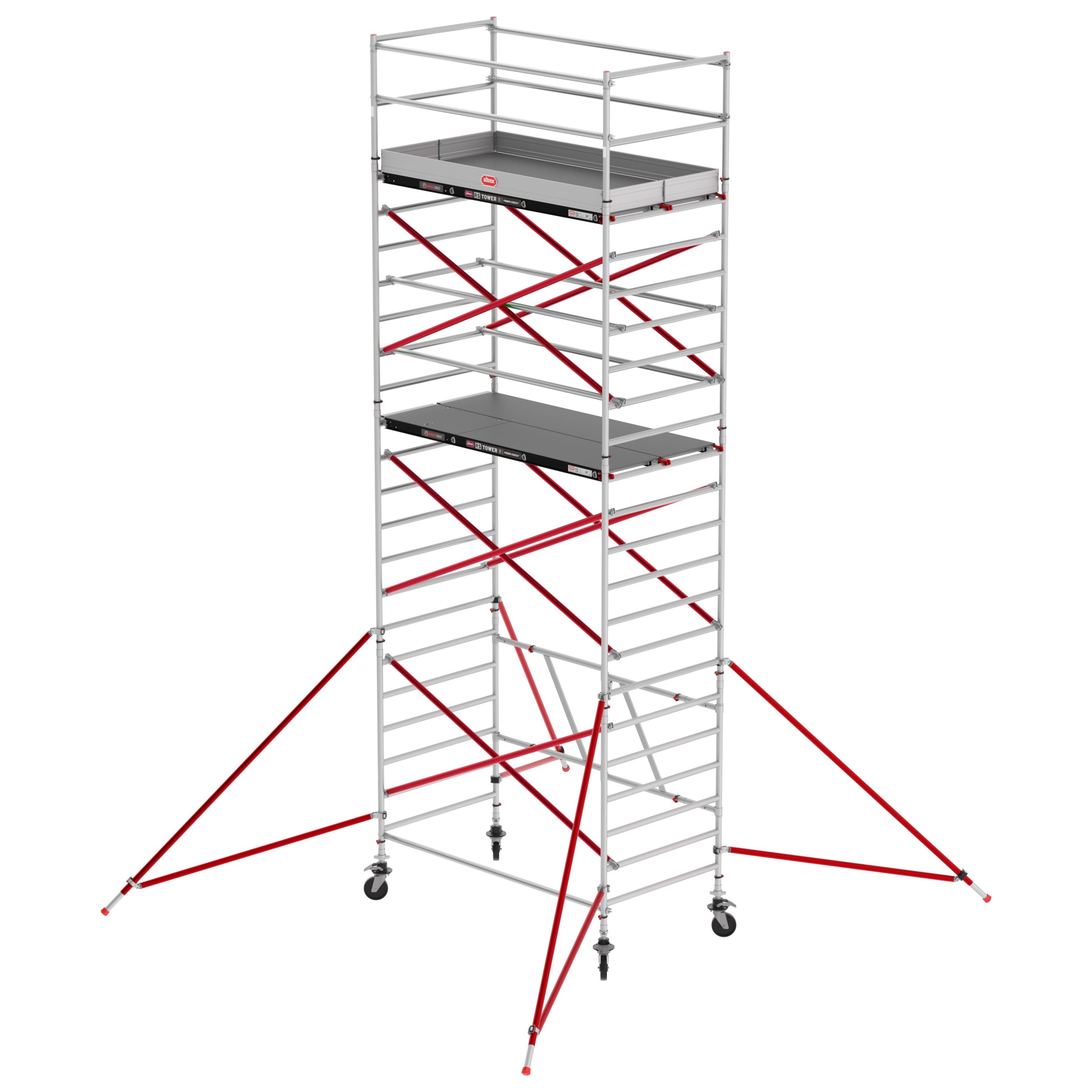 Altrex RS Tower 55 ohne Safe-Quick® 7,8m Arbeitshöhe Holz-Plattform 2,45m