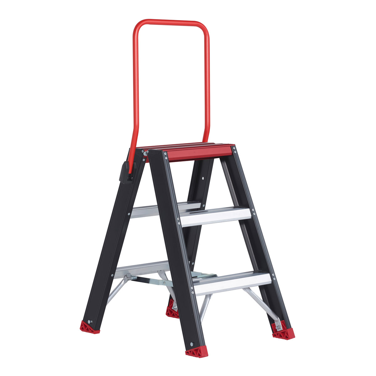 Altrex Taurus beidseitig begehbare Stufenleiter TDO 3 Stufen mit Bügel