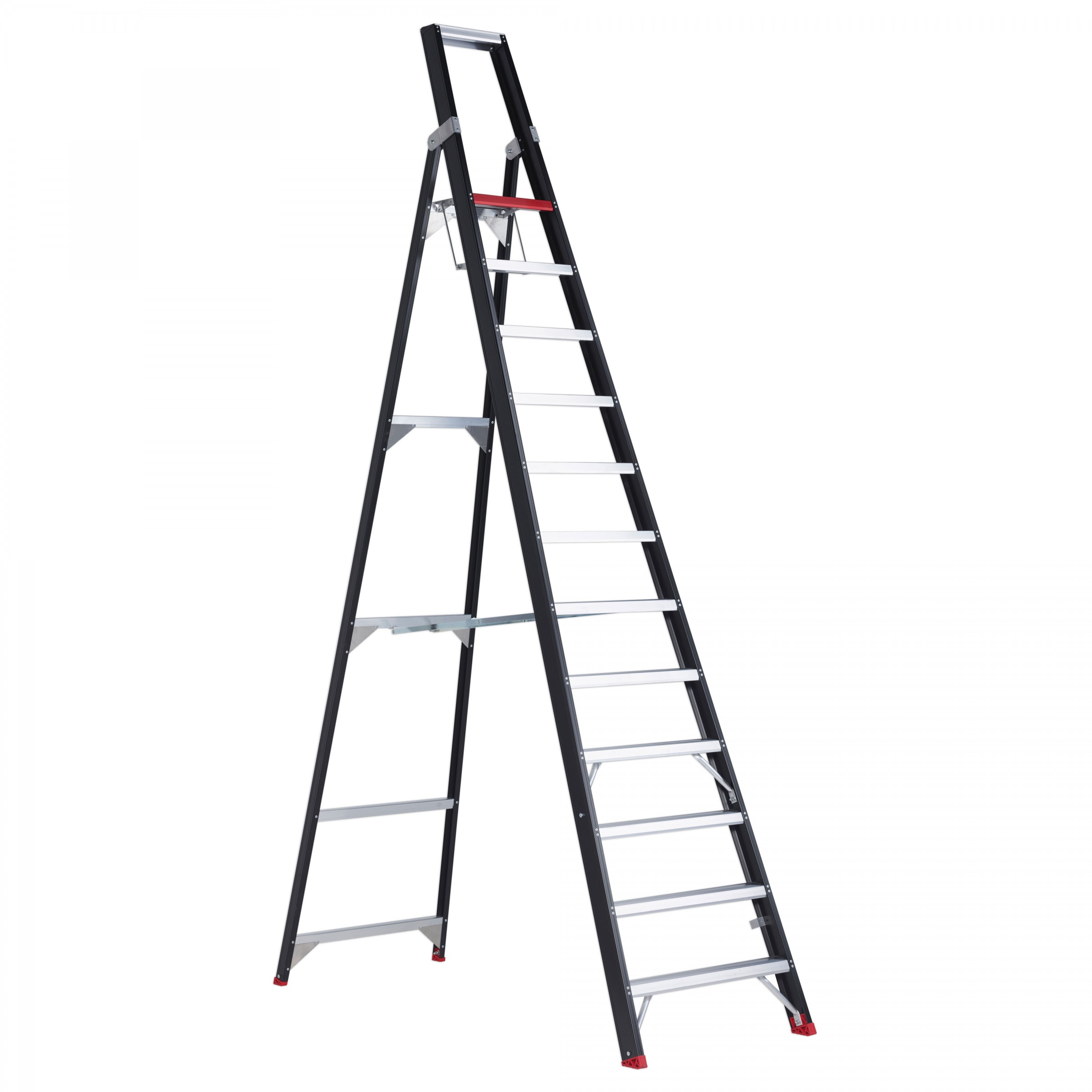 Altrex Taurus einseitig begehbare Stufenstehleiter TGB 12 Stufen