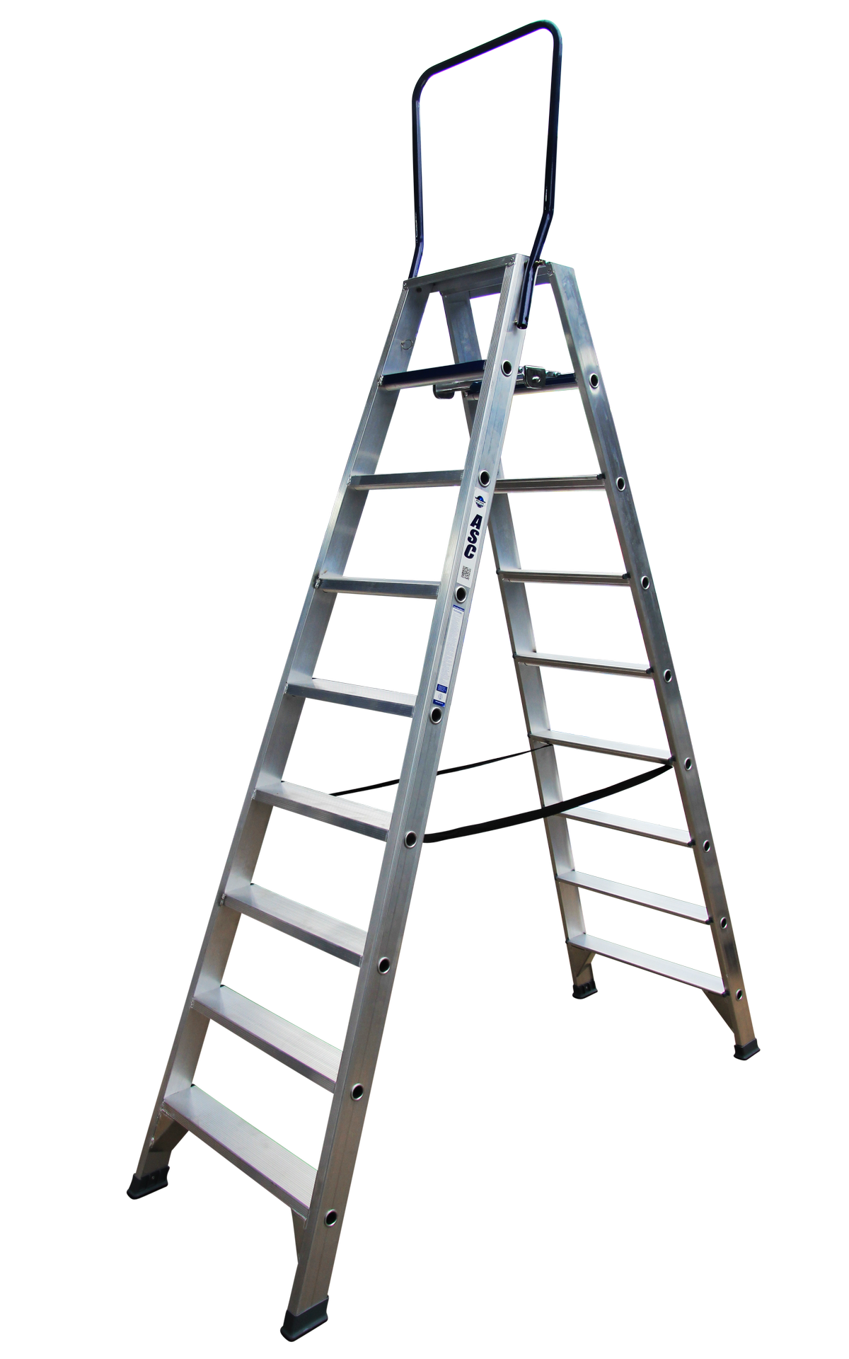 ASC Stufenstehleiter DT-9 doppelseitig 9 Stufen mit 4,27m Arbeitshöhe