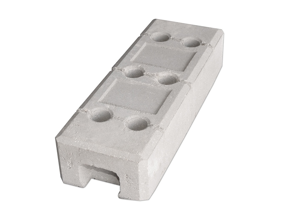 Bauzaunfuß aus Beton Light