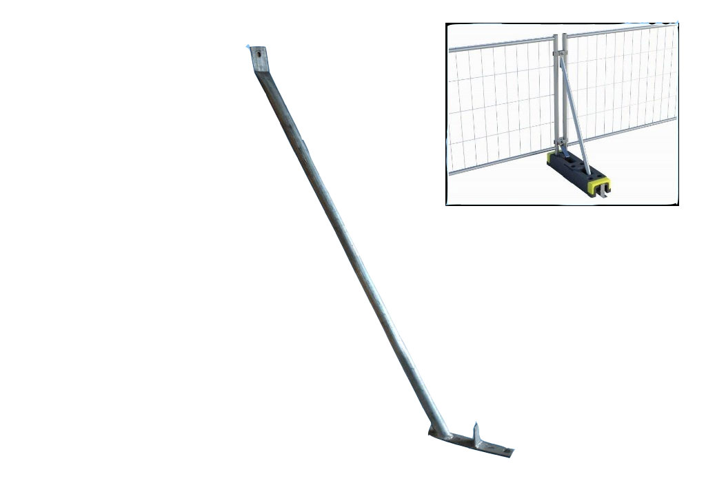 Bauzaunstützstrebe für 1,2m Bauzaun