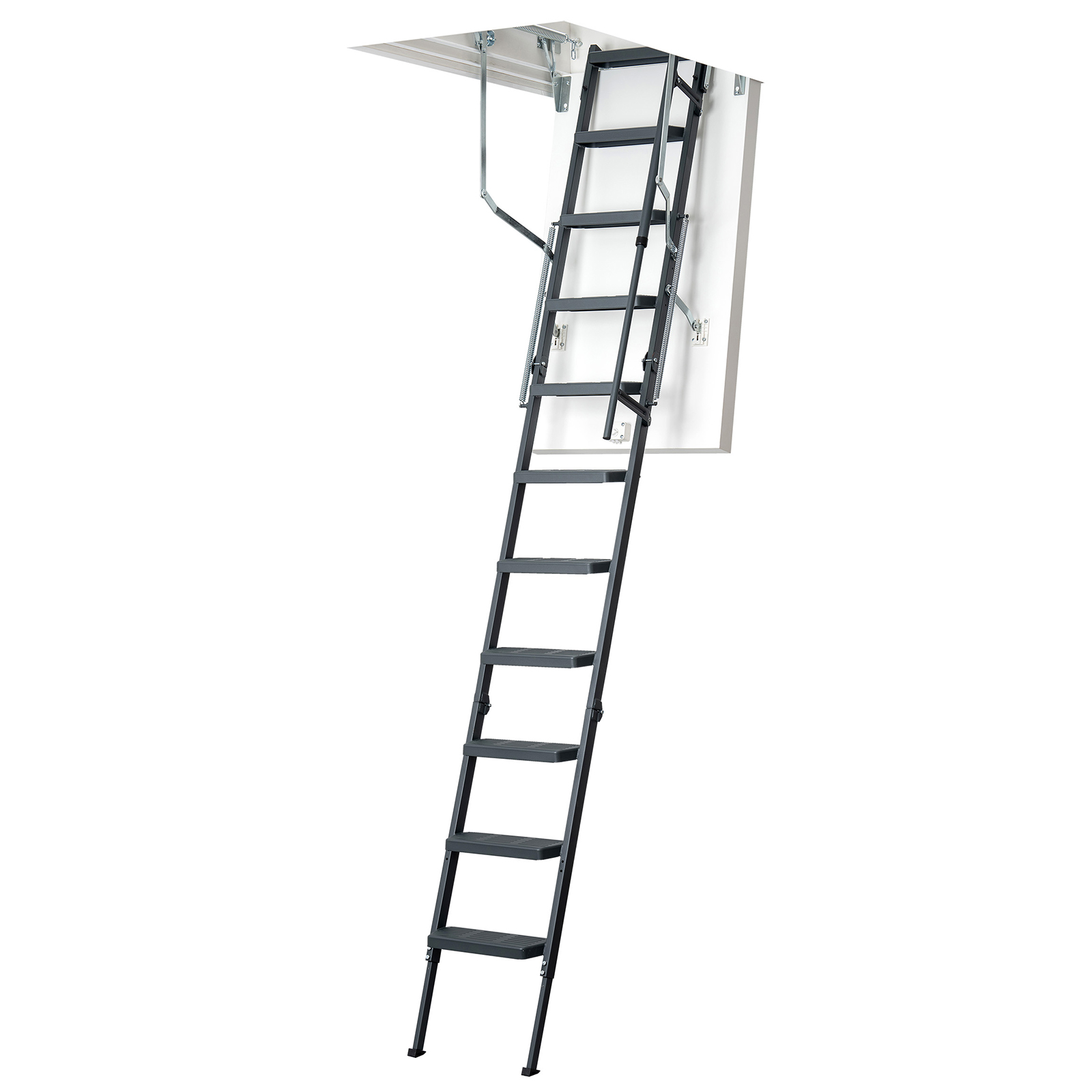 Dolle Bodentreppe clickFIX® comfort 3-teilig bis 244-264cm Raumhöhe mit U-Wert 0,49 Deckenöffnung 120x60cm