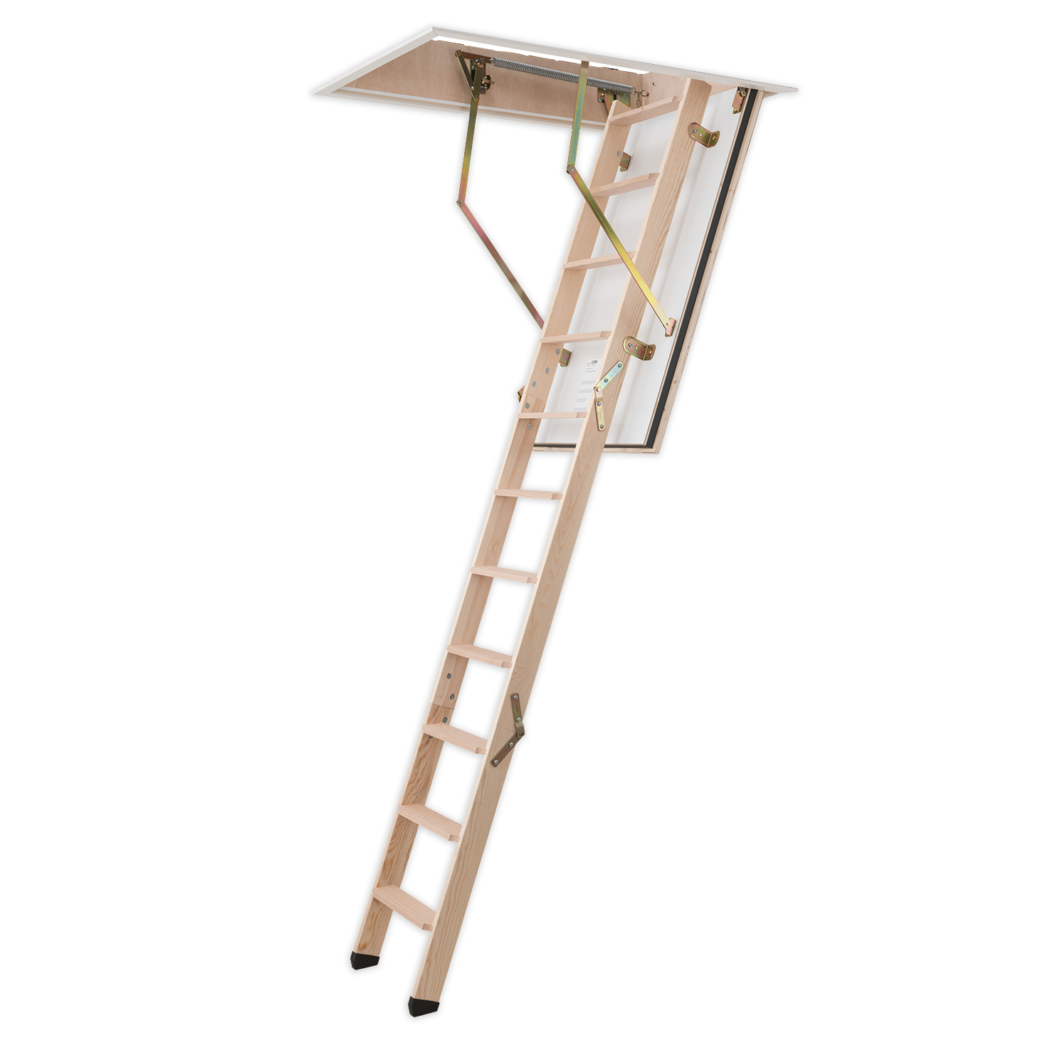 Dolle Bodentreppe F30 3-teilig bis 285cm Raumhöhe mit U-Wert 0,96 Deckenöffnung 120x60cm