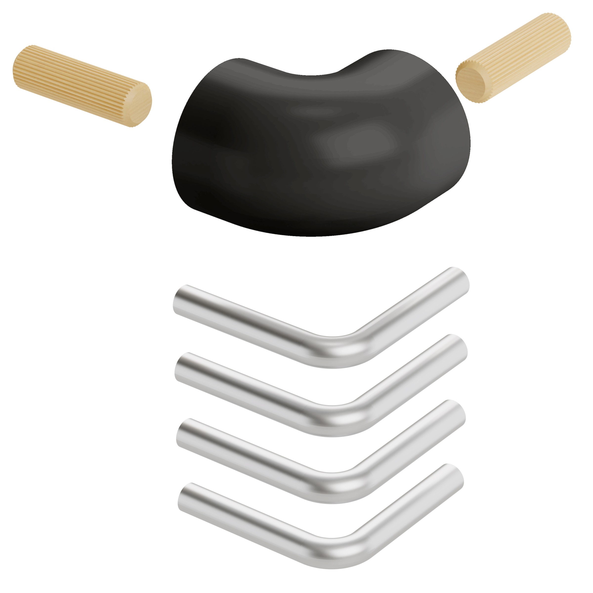 Dolle Eckverbindungs-Set "Boston" für Brüstungsgeländer Weiß