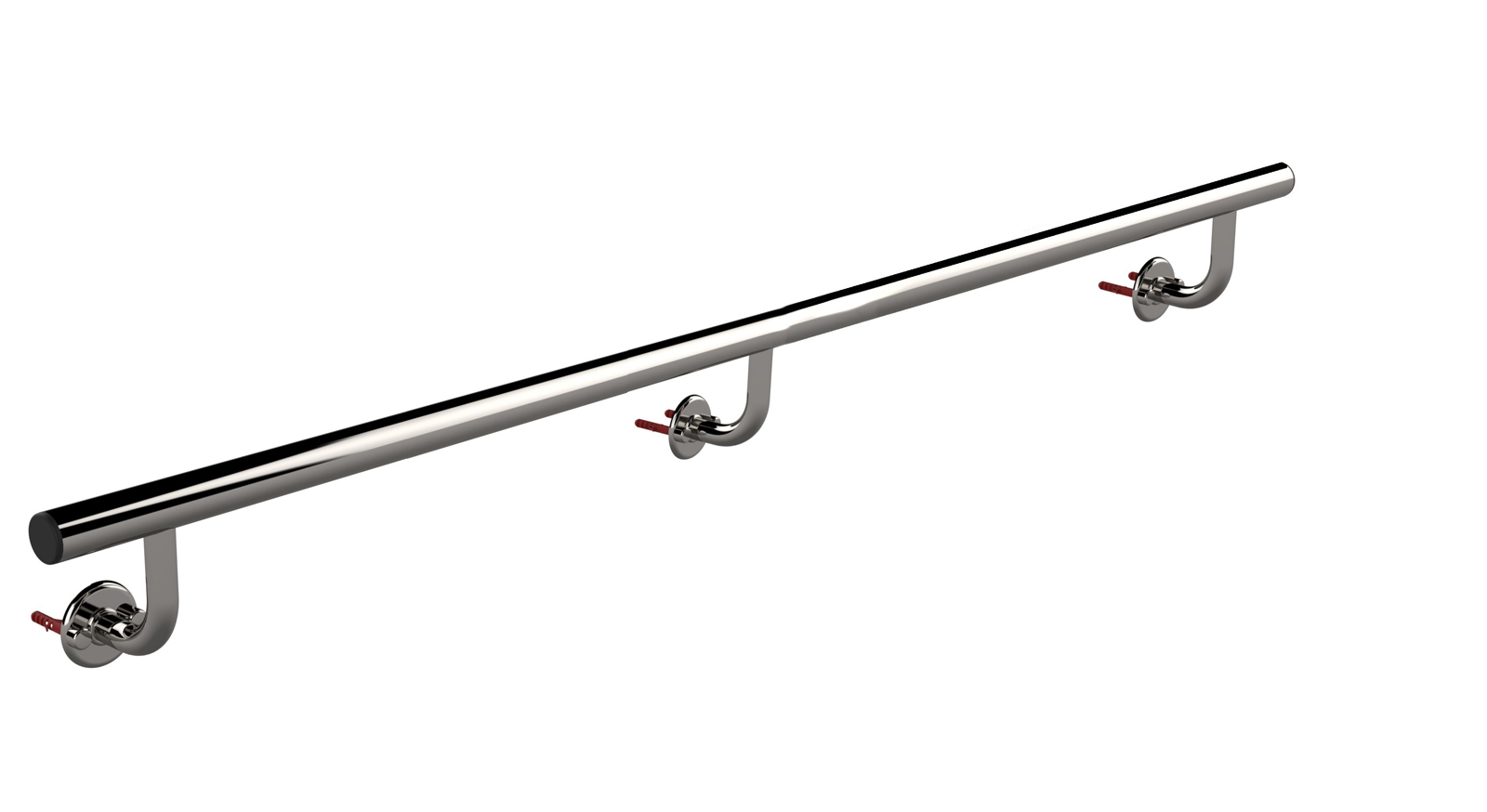 Eichenwald Modell 14.1 Haltestangen Länge 3,0m mit 3 gebogenen Stützen