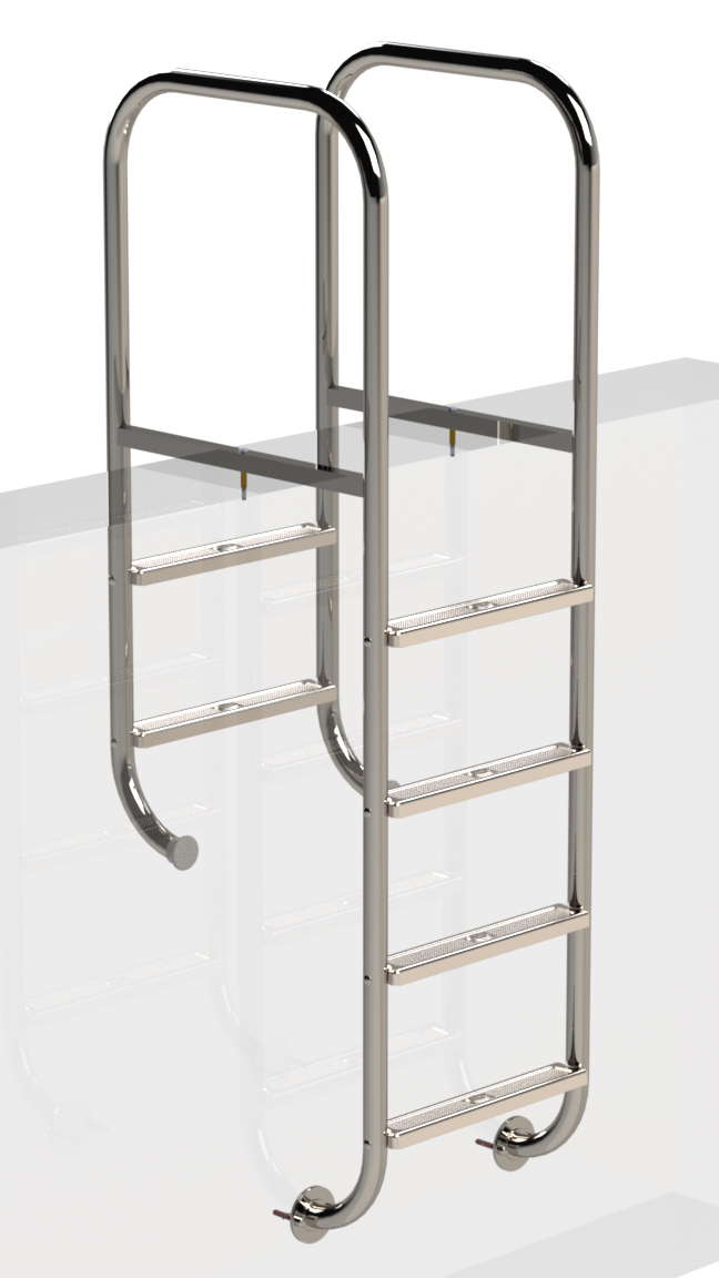 Eichenwald Poolleiter Modell 03 Tina doppelseitig max. Mauerhöhe 1120mm 6 Stufen