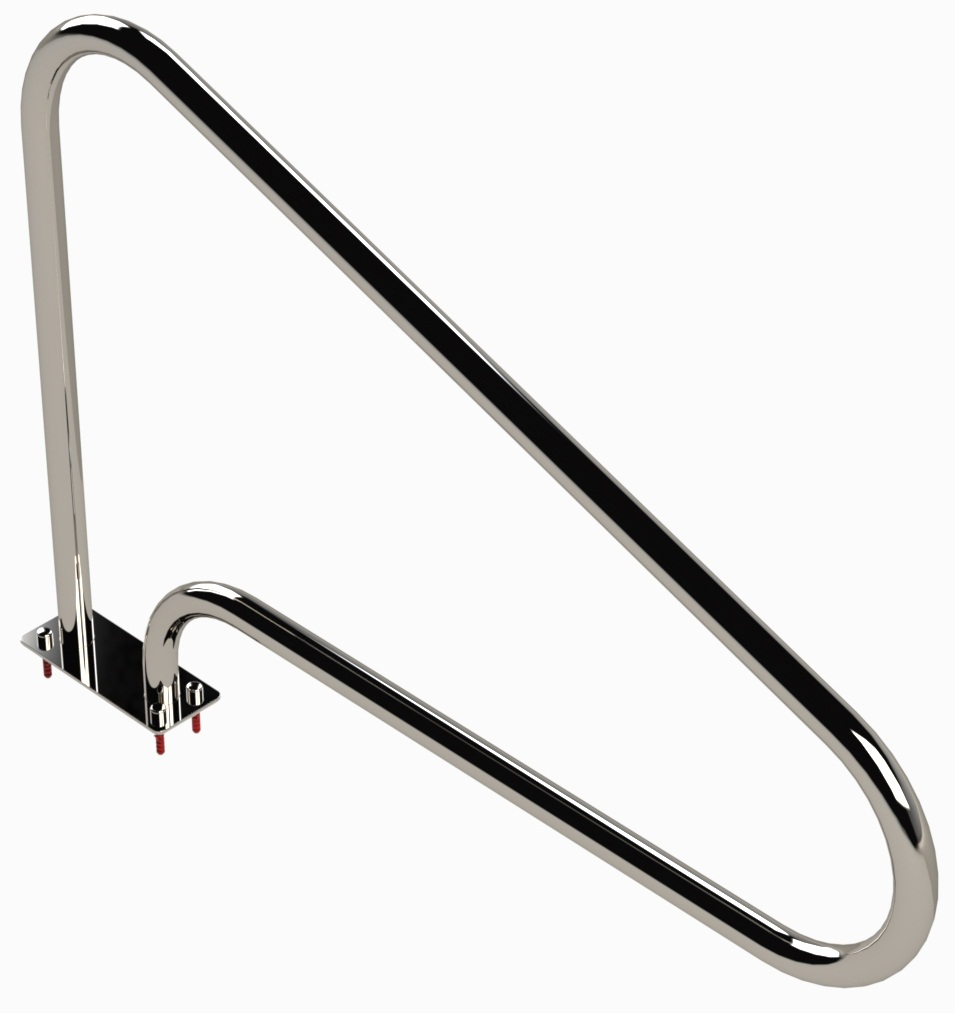 Eichenwald Modell 16.4 Griffbogen Typ L für Schwimmbäder gerade