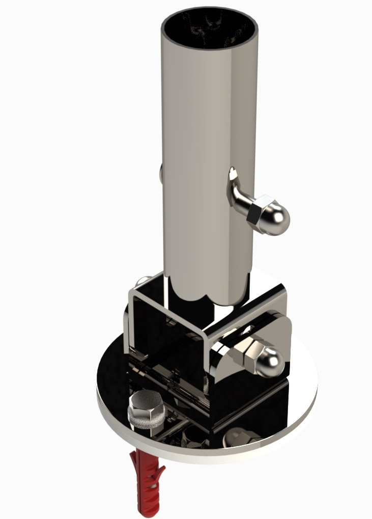 Eichenwald Modell 27 Gelenk mit Arretierung Flanschmontage V4A 1 Stück