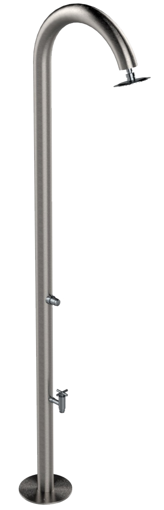 Eichenwald Modell 35 Gartendusche Nemo Typ Selbstschlussventil geschliffen mit Entnahmehahn