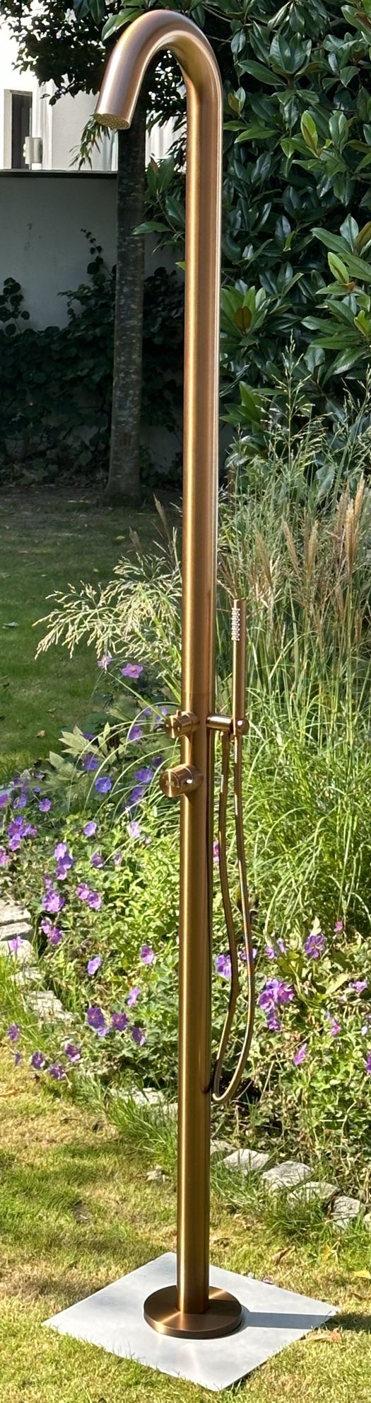 Eichenwald Modell 70 Gartendusche Sylt in Rosé Gold