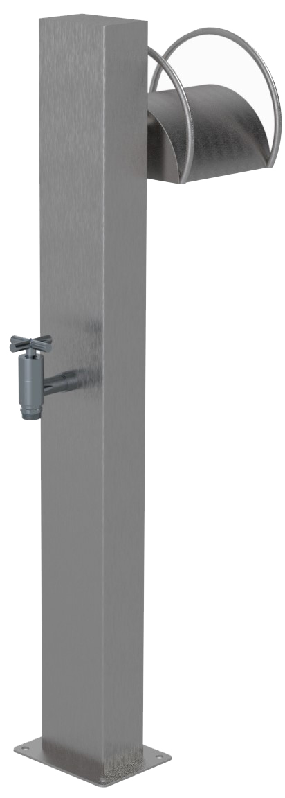 Eichenwald Modell 71 Wasserzapfsäule eckig mit Schlauchhalter