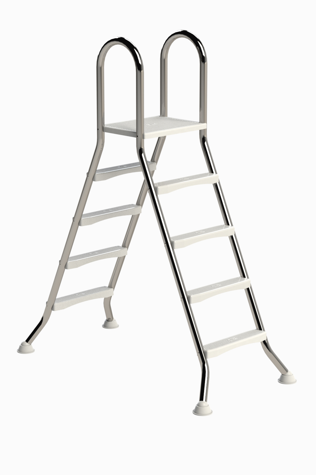 Eichenwald Poolleiter Modell 57 Hochbeckenleiter freistehend Beckenhöhe 1,20m/1,20m 4/4-Stufen