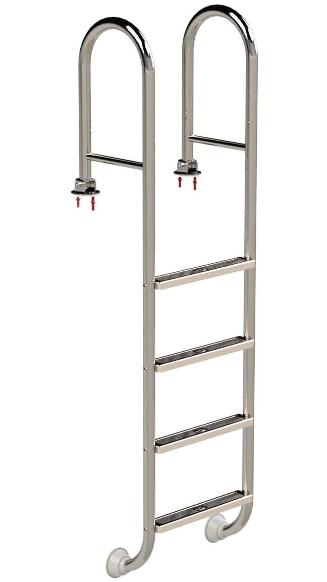 Eichenwald Poolleiter Modell 02 Tina klappbar Beckentiefe 1340mm 4 Stufen