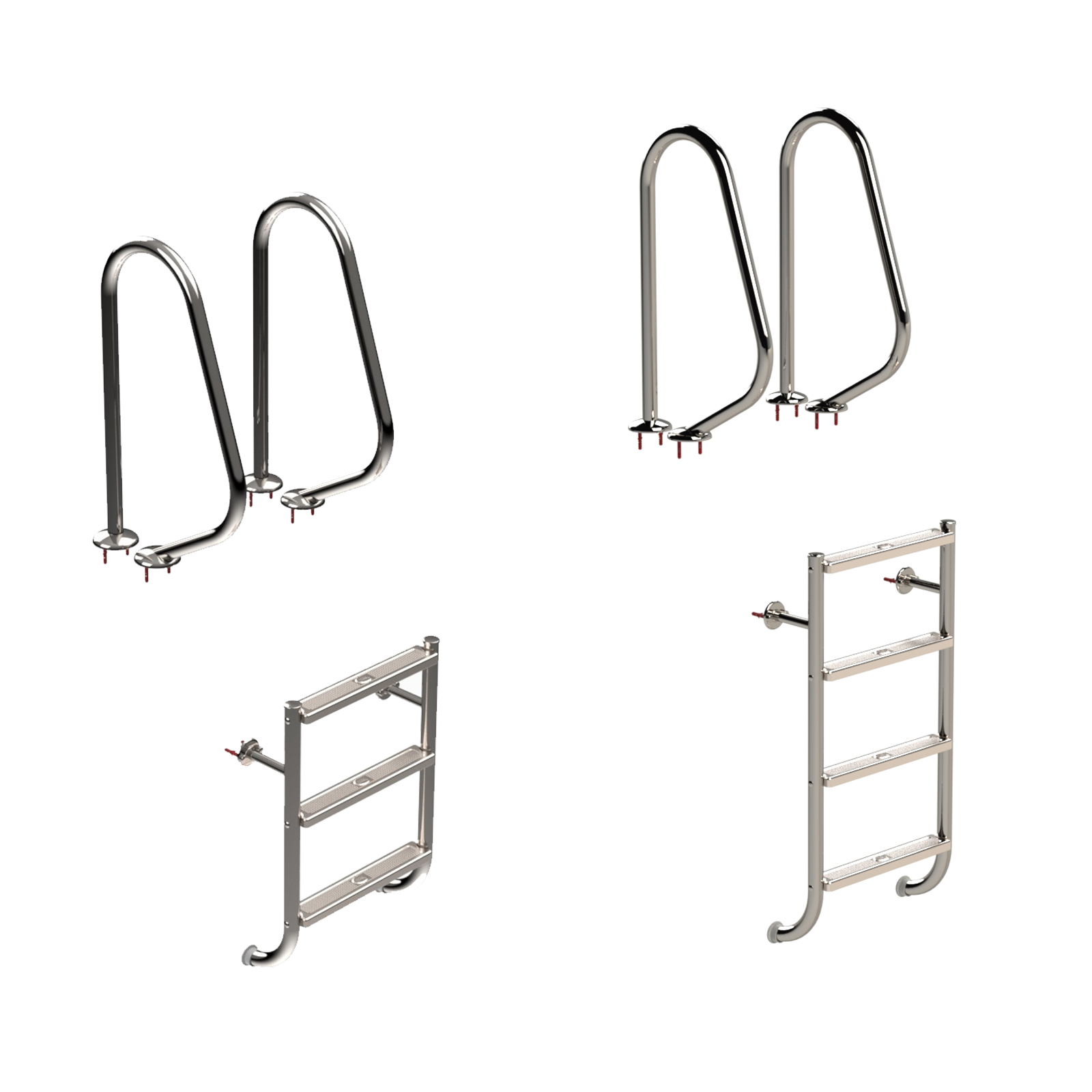 Eichenwald Poolleiter Modell 04 Tina geteilt bis Mindestbeckentiefe 1620mm