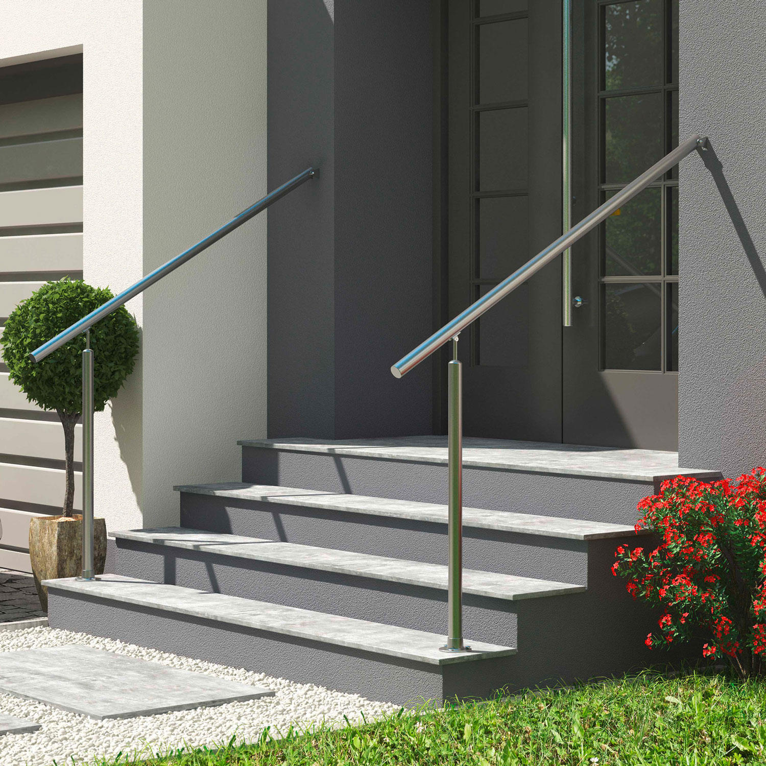 Dolle Eingangsgeländer für Boden- oder Wandmontage