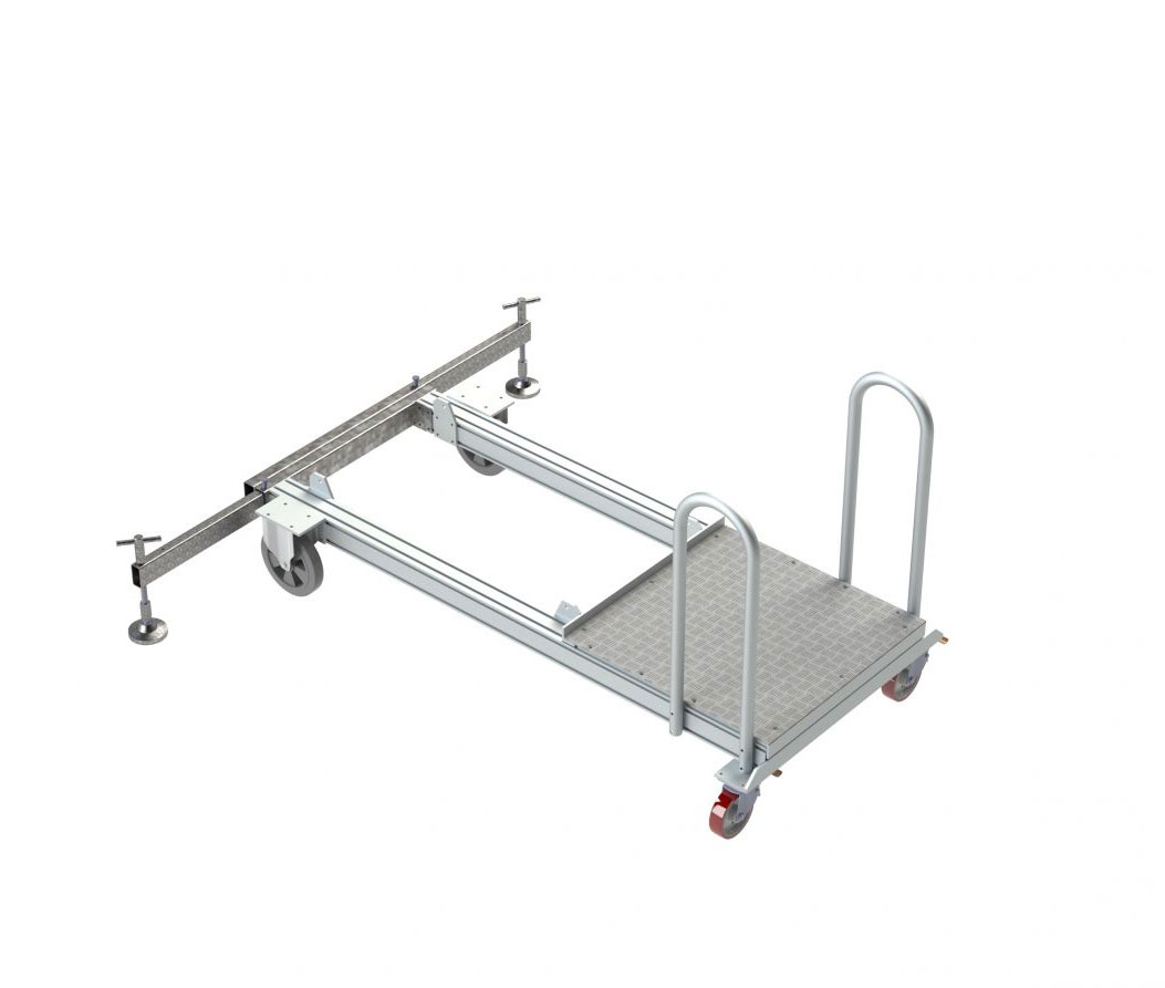 Euroline Tankwagenleiter STL Fahrwerk mit ausziehbarer Traverse