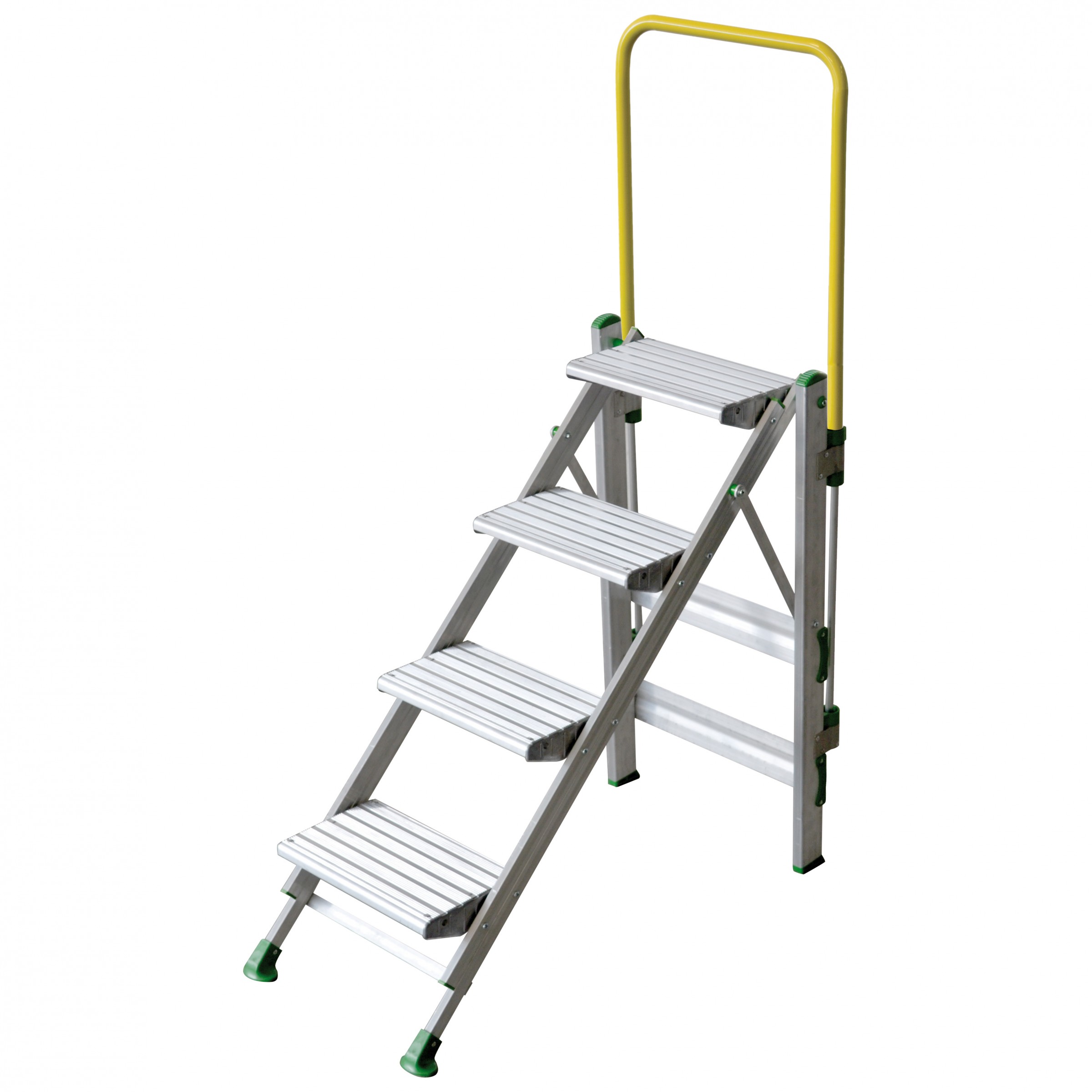 Facal Klapptreppe Plio mit Sicherheitsbügel Aluminium 4 Stufen
