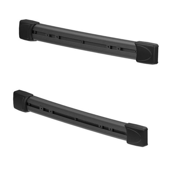 Frankana Montagestäbe Kit Bars Deluxe von Fiamma für klappbare Außenleiter Deluxe DJ Deep Black Wohnmobilleiter