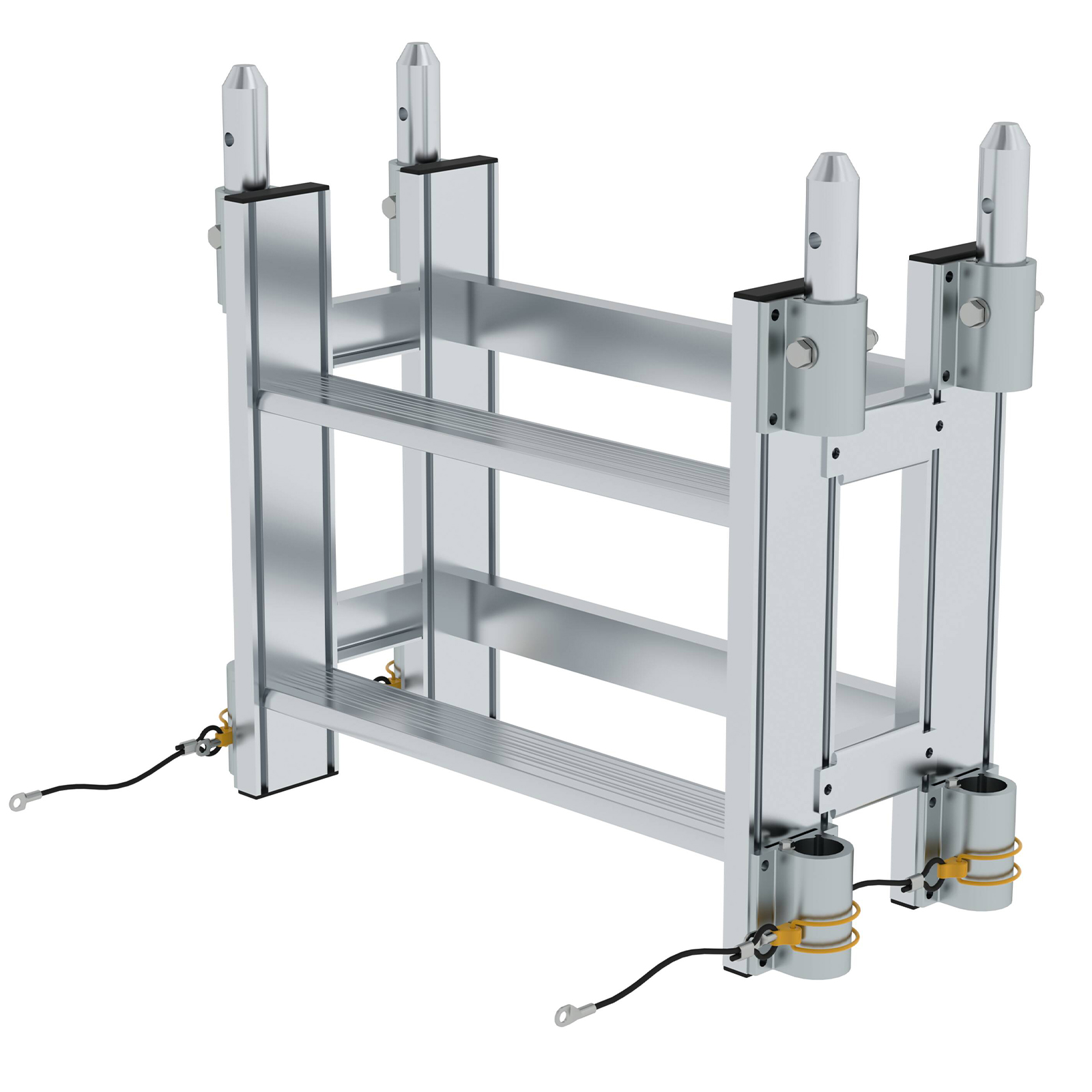 MUNK Mobile Plattform Desk-Surfer Einsteckteil Verlängerung Plus 2 Stufen