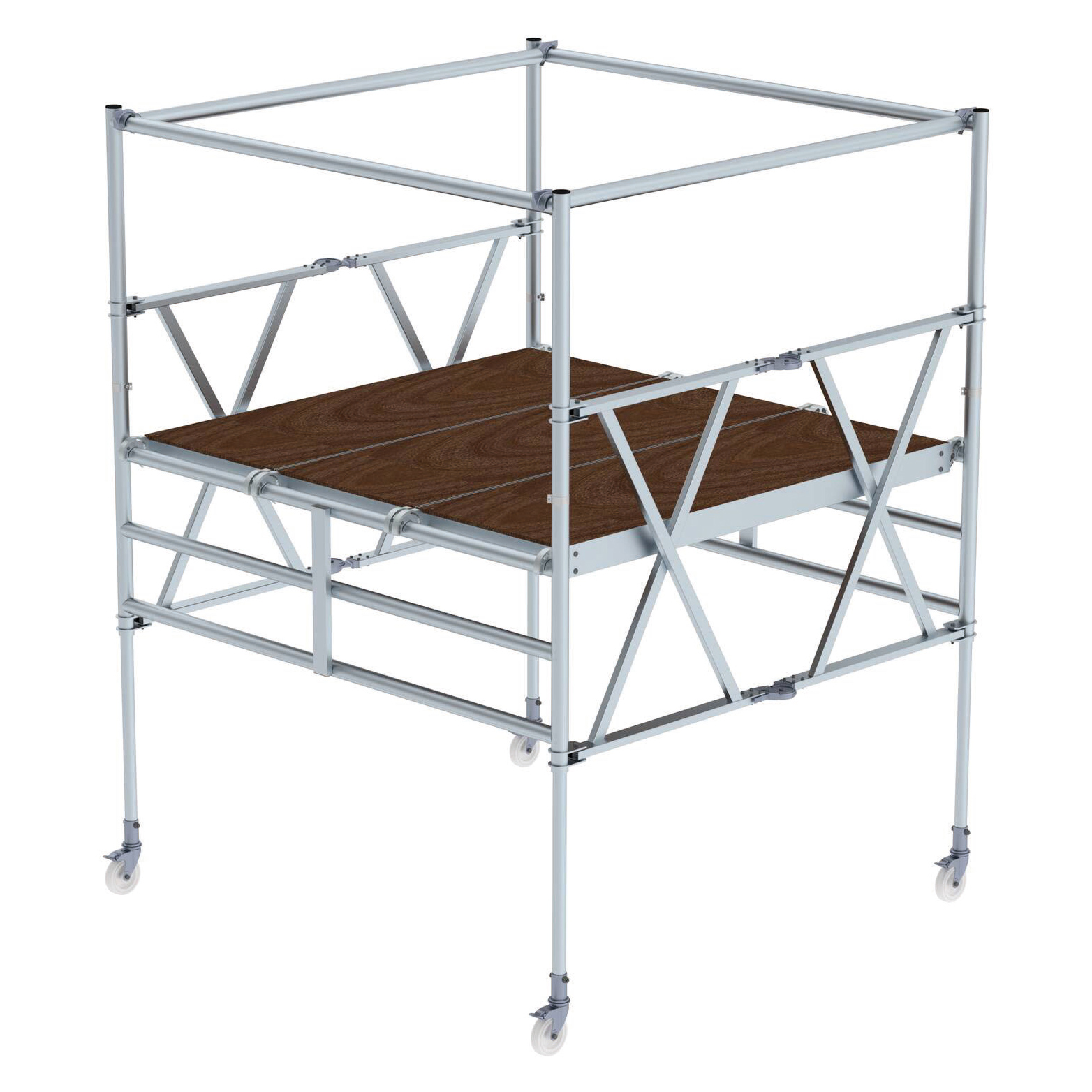 MUNK Klappgerüst mit Dreifach-Plattform 3,70m AH