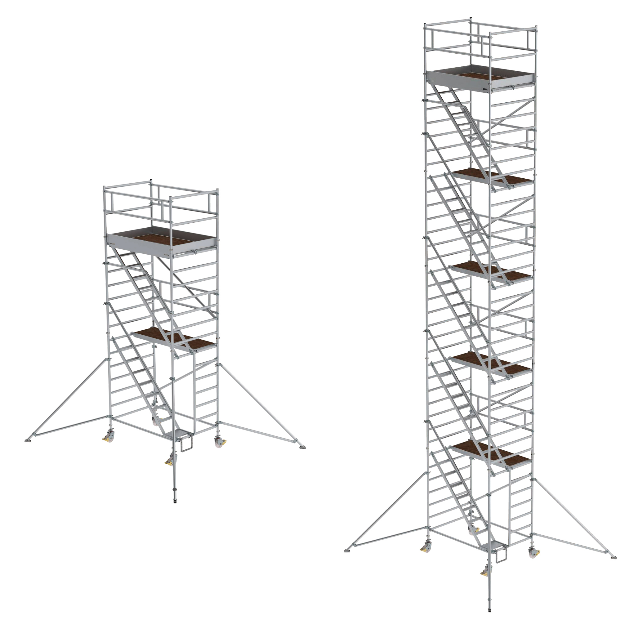MUNK Rollgerüst mit Schrägaufstiegen