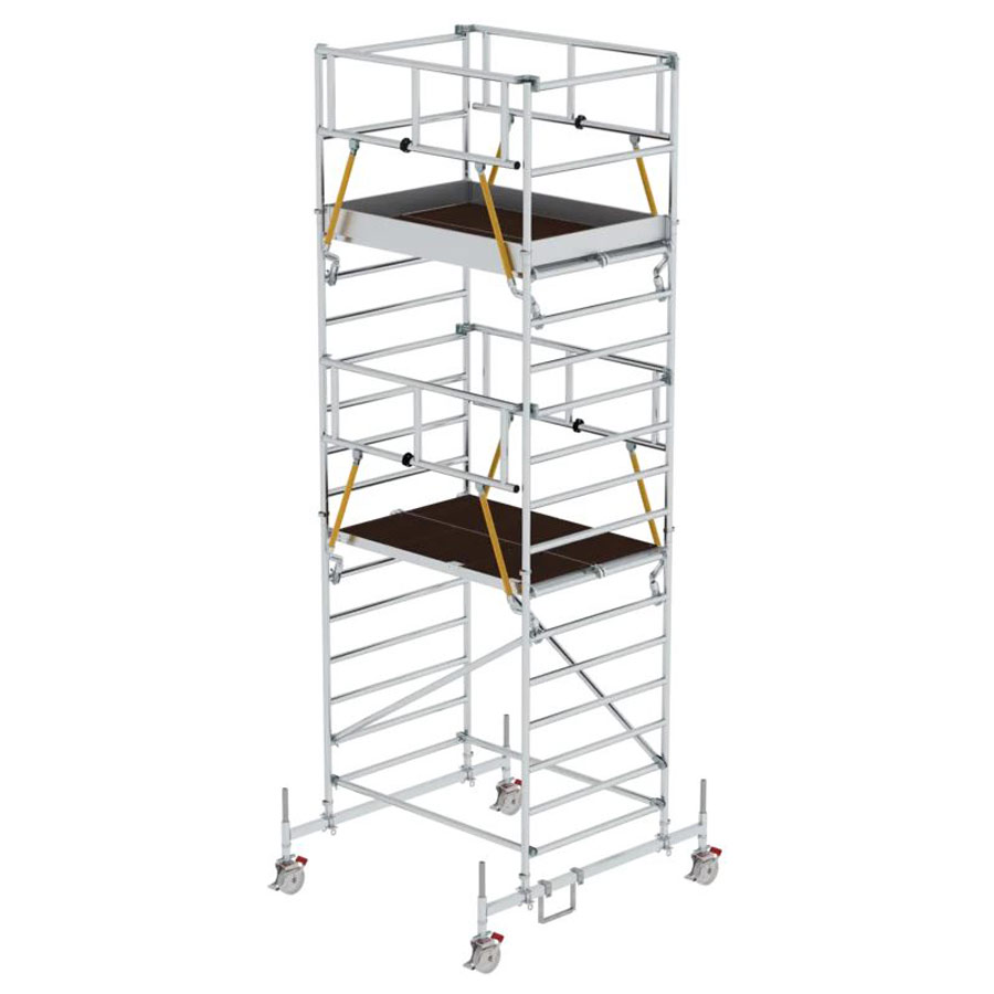 MUNK Rollgerüst SG mit Doppelplattform 1,35x1,80m Plattform 6,66m AH