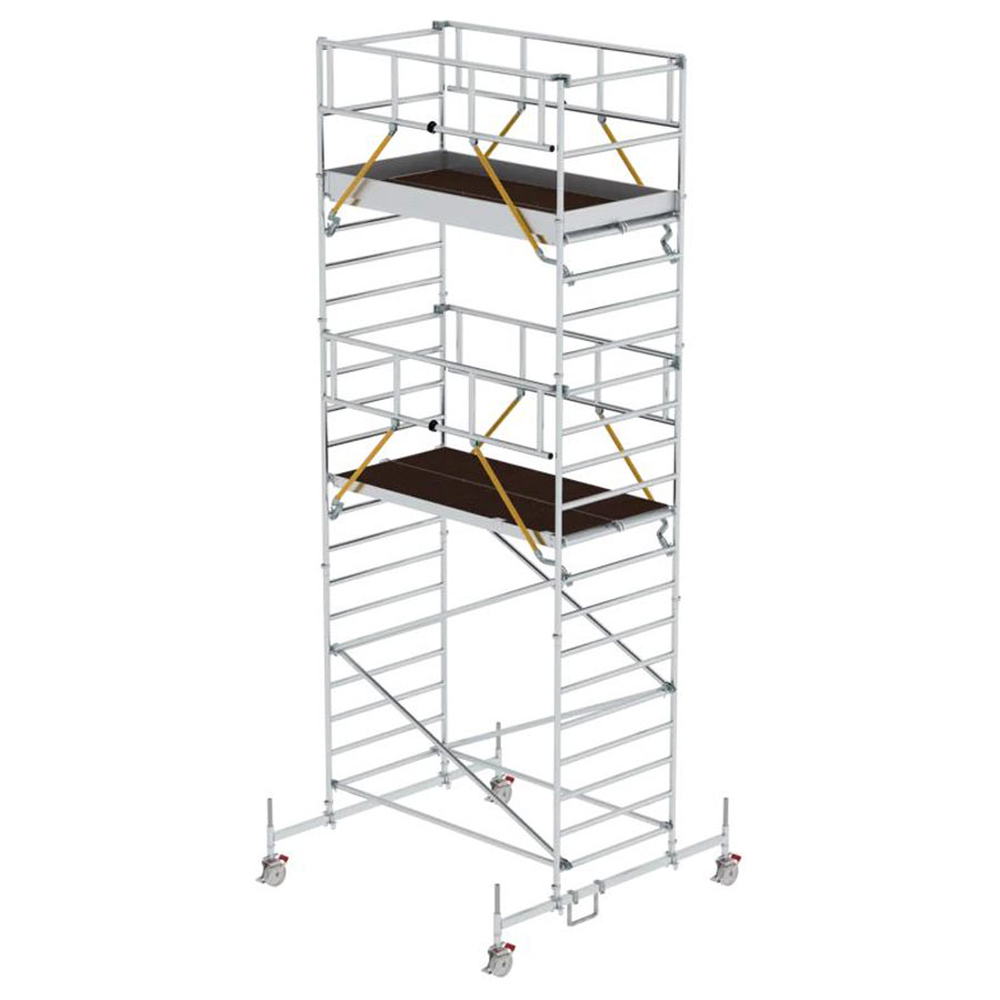 MUNK Rollgerüst SG mit Doppelplattform 1,35x2,45m Plattform 7,78m AH
