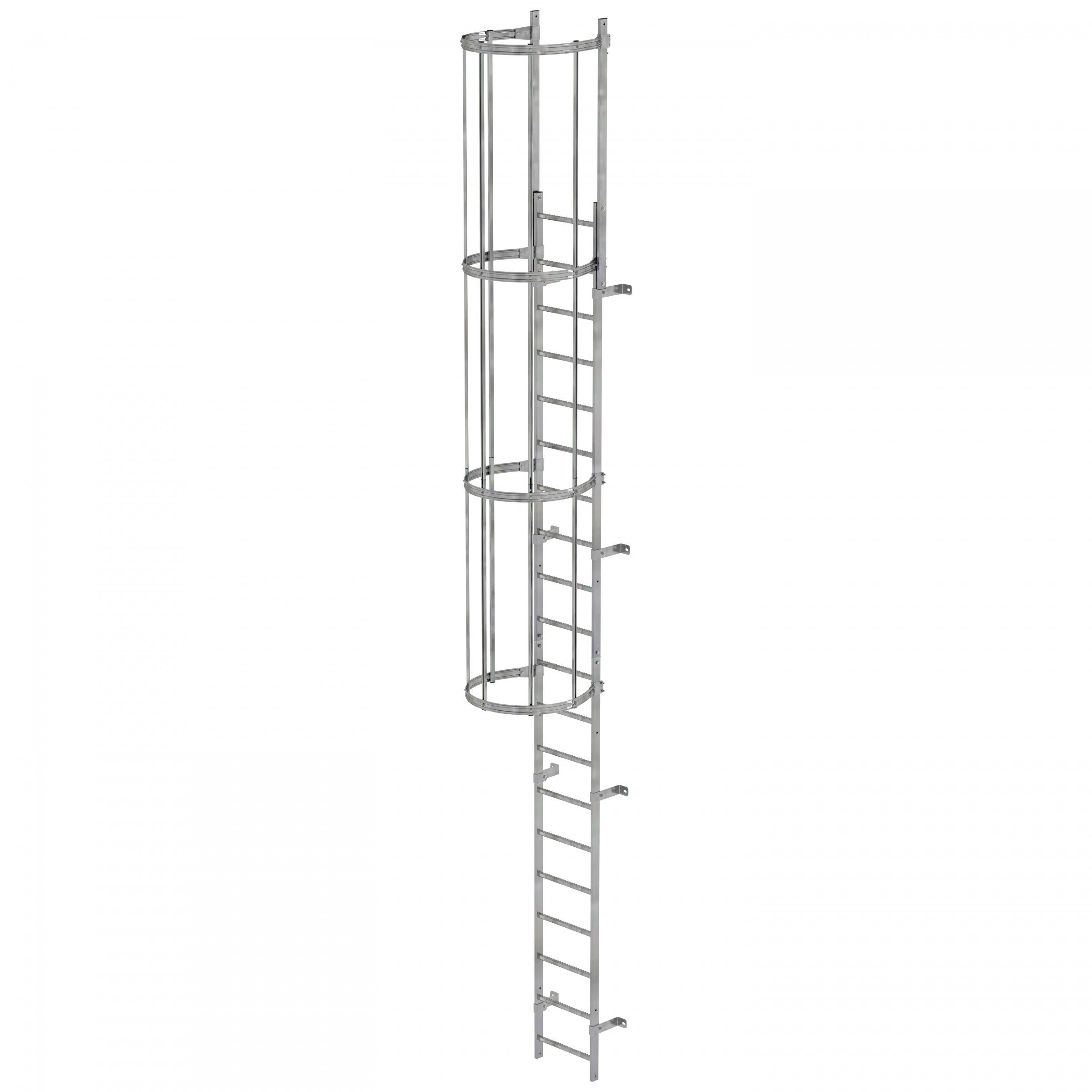 MUNK ortsfeste Steigleitern Stahl verzinkt, 5,60m SH