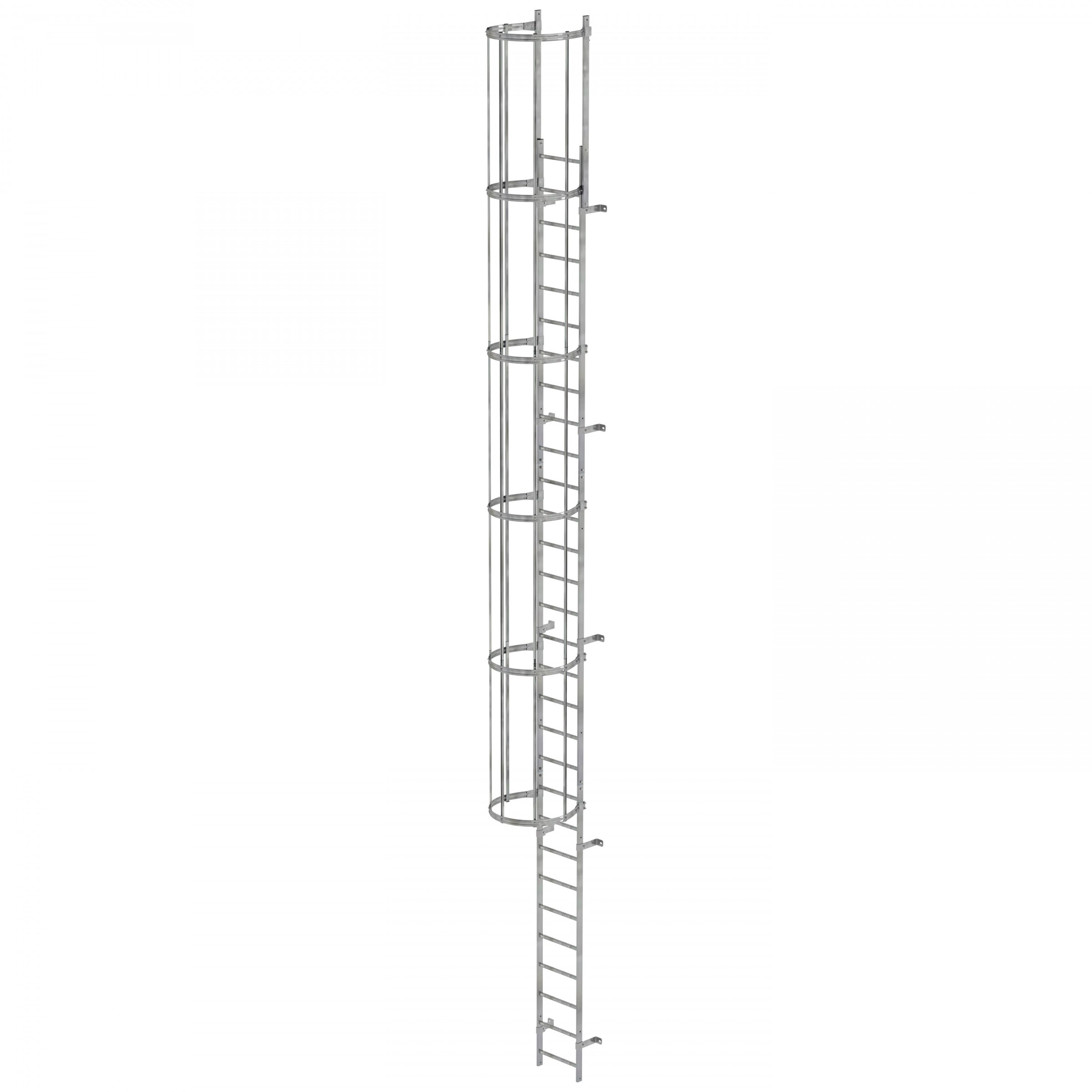 MUNK ortsfeste Steigleitern Stahl verzinkt, 8,40m SH